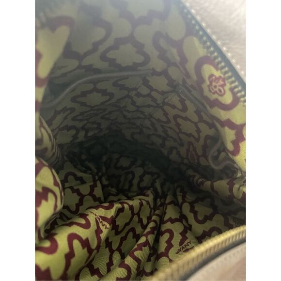 orYANY Neutral Colorblock Pebble Leather Double Zipper Studded Tote Shoulder Bag - Picture 8 of 12